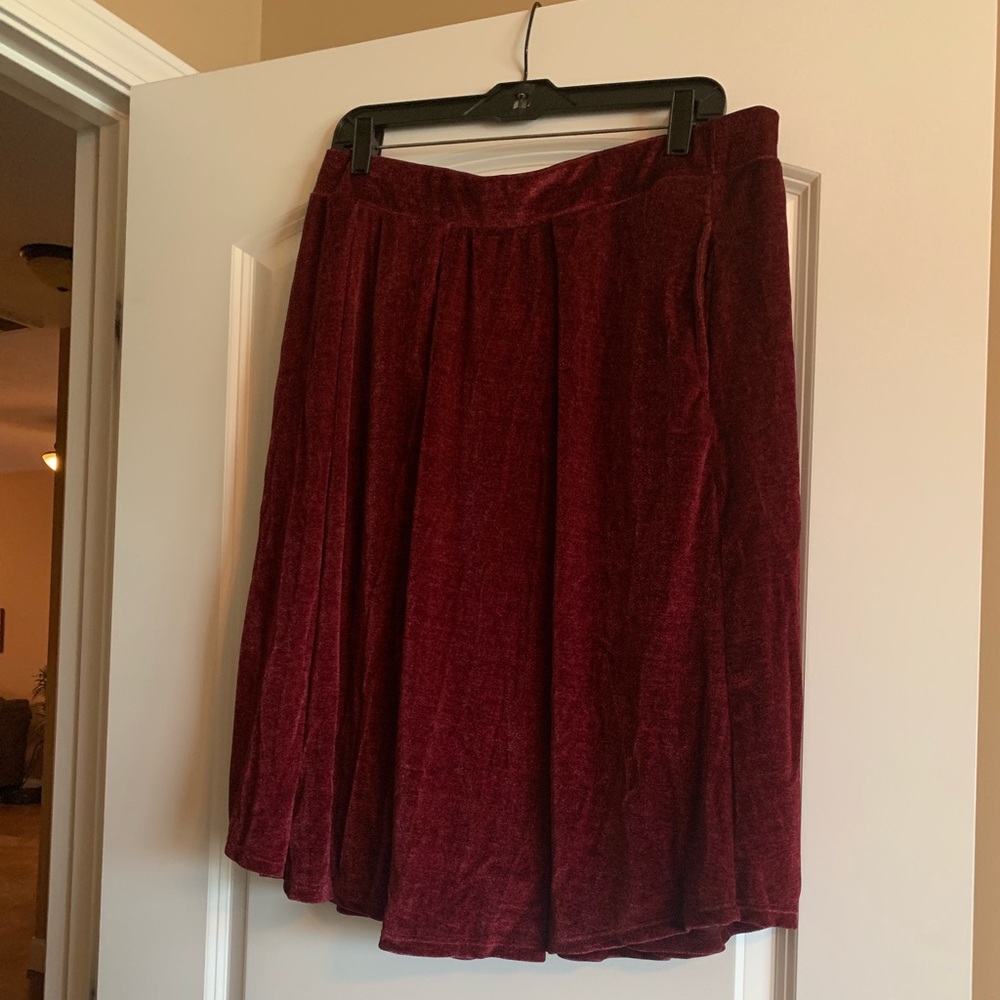 Lularoe Elegant Collection Burgundy Madison 3XL